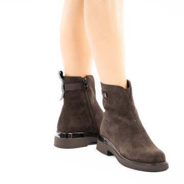 Ghete Piele Naturala Norita Brown