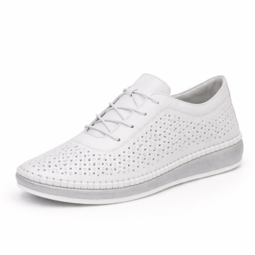Pantofi Piele Naturala Alara2 White