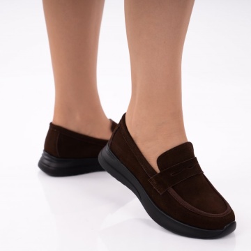 Pantofi Piele Naturala Elir Brown