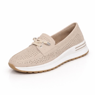 Pantofi Piele Naturala Meria2 Beige