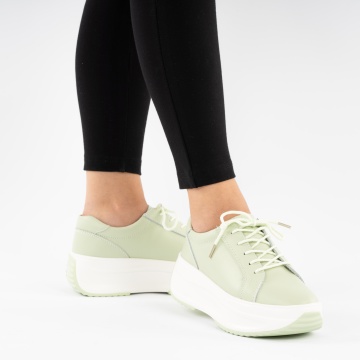 Pantofi Sport Piele Naturala Costa Green