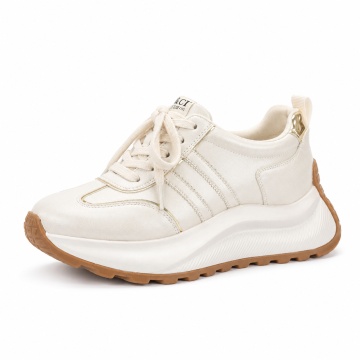 Pantofi Sport Piele Naturala Yamina2 Silver
