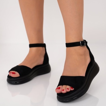 Sandale cu platforma Anika Black2