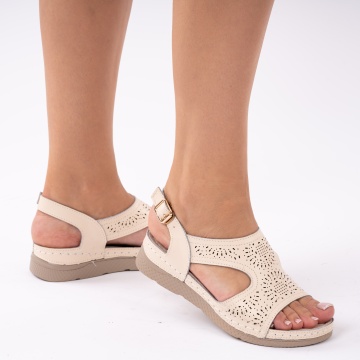 Sandale piele naturala Cuenca2 Beige