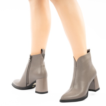 Botine Piele Naturala Mumbai Grey