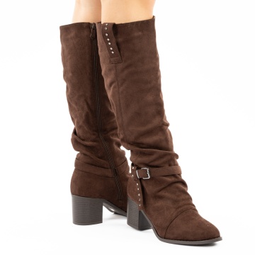 Cizme cu toc Lanora2 Brown