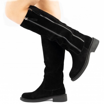 Cizme Piele Naturala Besame2 Black