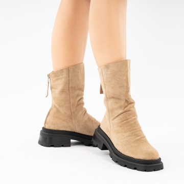 Cizme Scurte Zavila Beige