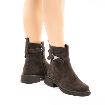 Ghete Piele Naturala Lauren2 Brown