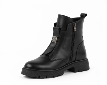 Ghete Piele Naturala Romina Black