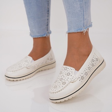 Pantofi casual Agnes White