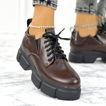 Pantofi Casual Dama Maro din Piele Ecologica Agery