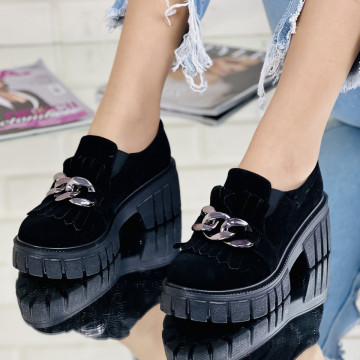 Pantofi Casual Dama Negri Swede din Piele Ecologica Manza