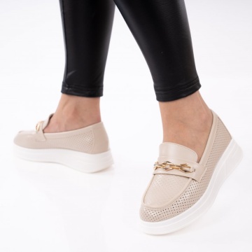 Pantofi Casual Zena2 Beige
