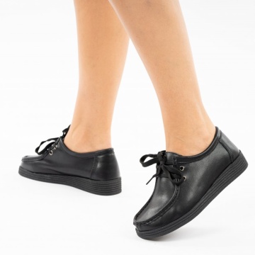 Pantofi Piele Naturala Cecilia Black