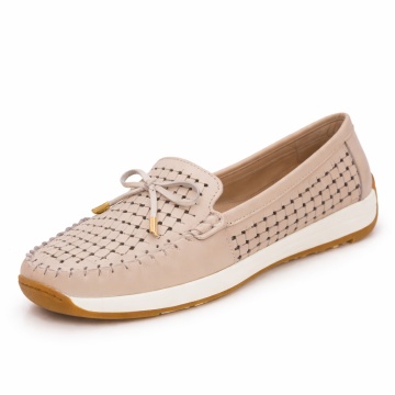 Pantofi Piele Naturala Dina Beige
