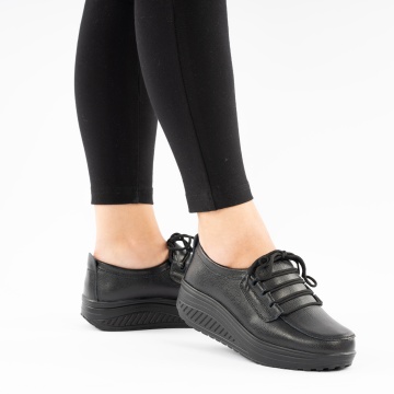 Pantofi Piele Naturala Nerja Black