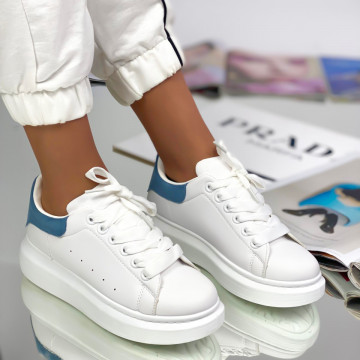 Pantofi Sport Dama Blue din Piele Ecologica Alexa