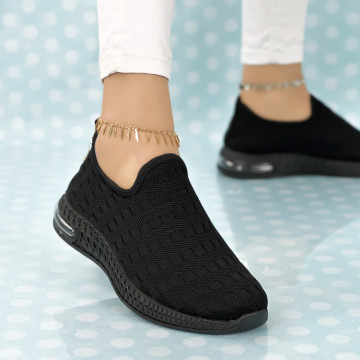 Pantofi Sport Dama Negri din Textil Kandrev