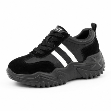 Pantofi Sport Piele Naturala Yamina Black