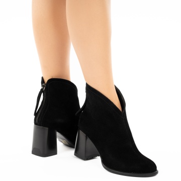 Botine Piele Naturala Dacota Black