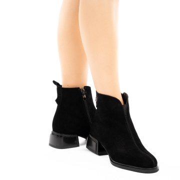 Botine Piele Naturala Liona2 Black