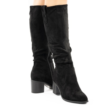 Cizme cu toc Lanora Black
