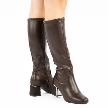 Cizme Cu Toc Lilisa Brown
