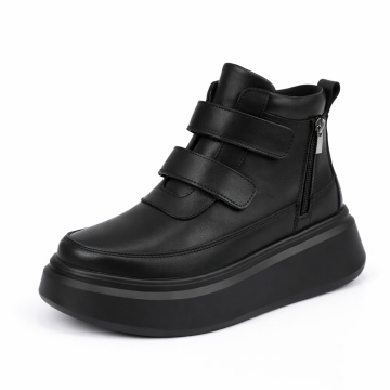 Ghete Piele Naturala Feronia Black