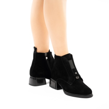 Ghete Piele Naturala Jaret2 Black