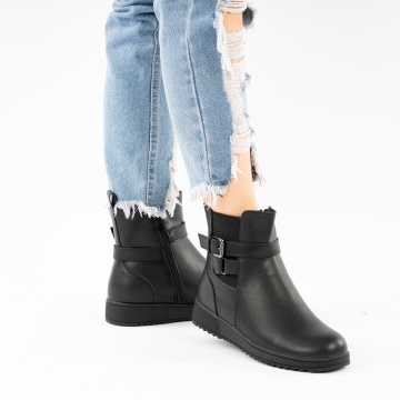 Ghete Piele Naturala Zahora Black