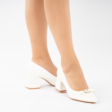 Pantofi Cu Toc Falava2 White