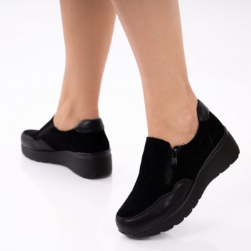 Pantofi Piele Naturala Avenya Black