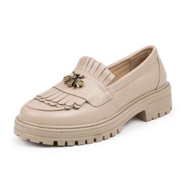 Pantofi Piele Naturala Catalana Beige