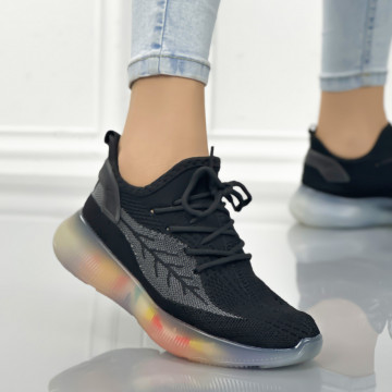 Pantofi Sport Dama Negri din Textil Dragons