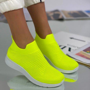 Pantofi Sport Dama Verzi din Material Textil Adria