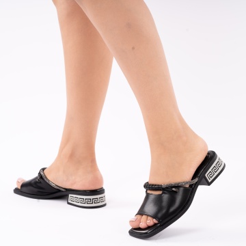 Papuci cu Toc Calypsa Black