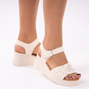 Sandale cu platforma Fonisi Beige