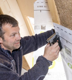 Termoizolație naturală din fibre de cânepă, pentru pereți, acoperișuri și podele, THERMO HANF COMBI JUTE