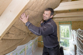 Termoizolație naturală din fibre de cânepă, pentru pereți, acoperișuri și podele, THERMO HANF COMBI JUTE