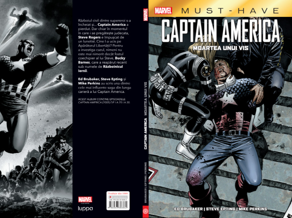 Captain America: Moartea unui vis – o nouă revistă Marvel în România