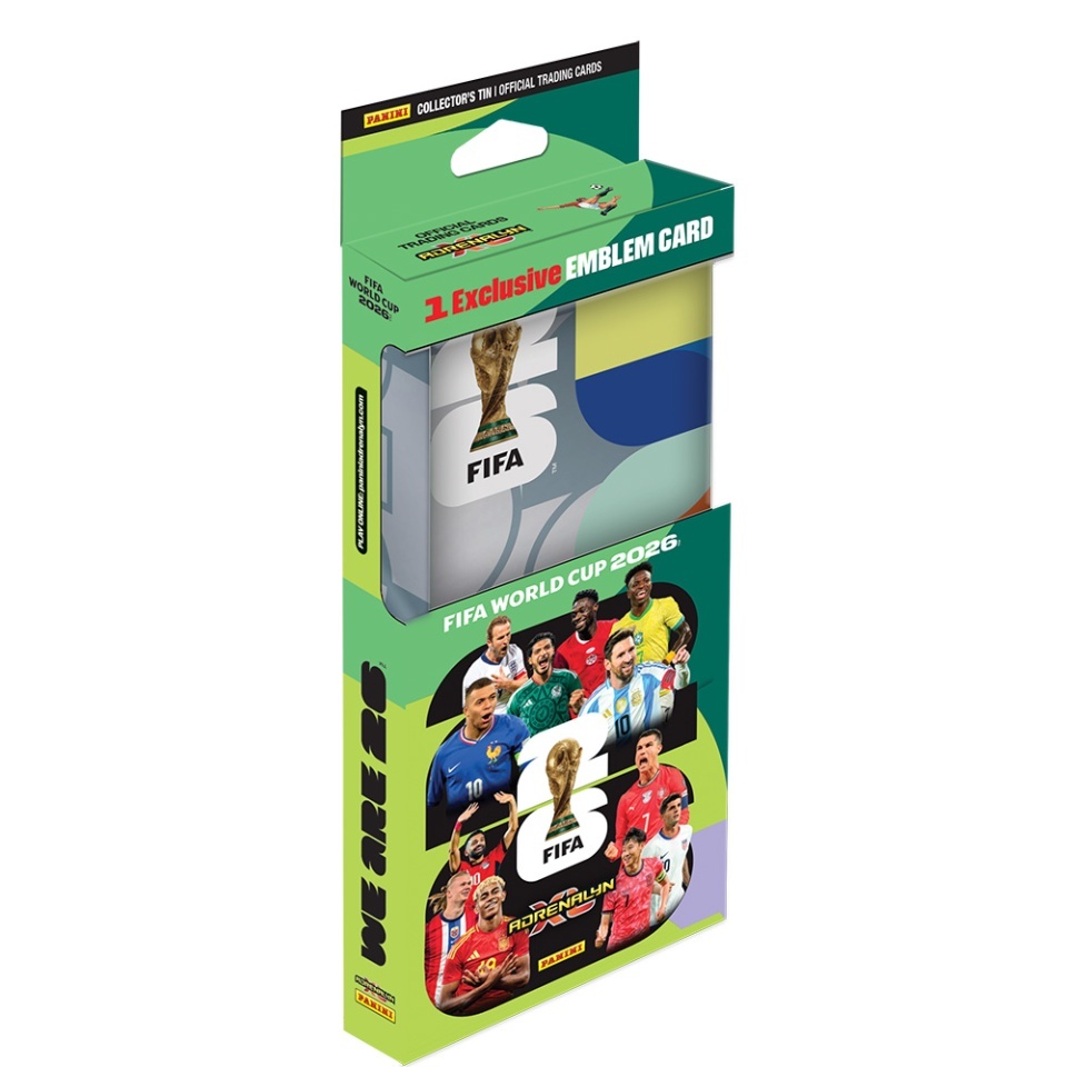 HISTORY OF FOOTBALL 14h30m 7枚 BOX SET panini-adrenalyn-–-pencil-tins