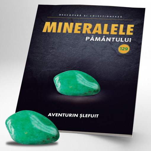 Aventurin șlefuit - ediția 129 (Mineralele Pământului)