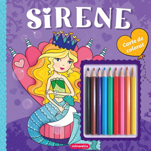 Sirene - carte de colorat cu creioane (Activități)