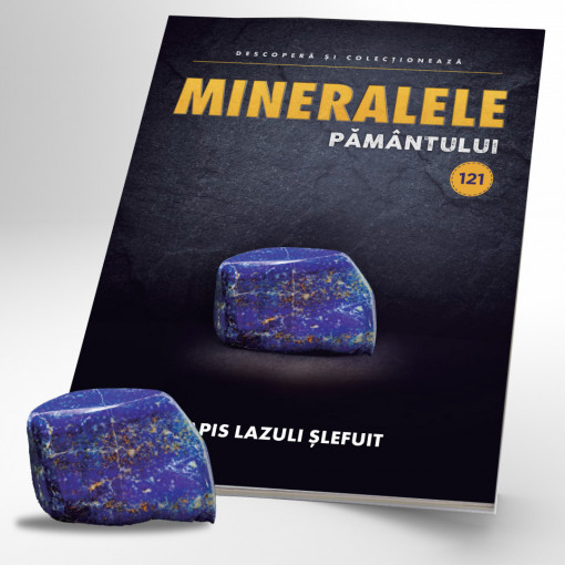Lapis Lazuli șlefuit - ediția 121 (Mineralele Pământului)