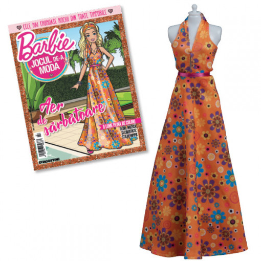 Rochie stil anii '70 - Ediția nr. 07 (Barbie, jocul de-a moda)
