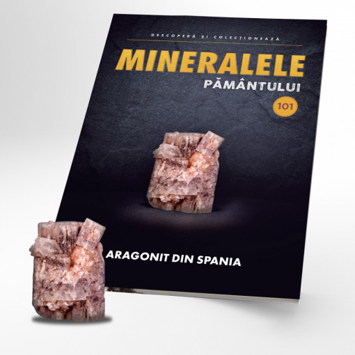 Aragonit din Spania - Ediția nr. 101 (Mineralele Pământului - repunere)