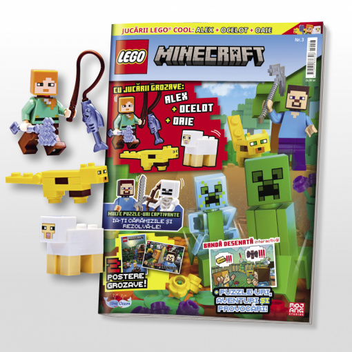 Lego Minecraft - Alex, Ocelot și oaie (LEGO®)