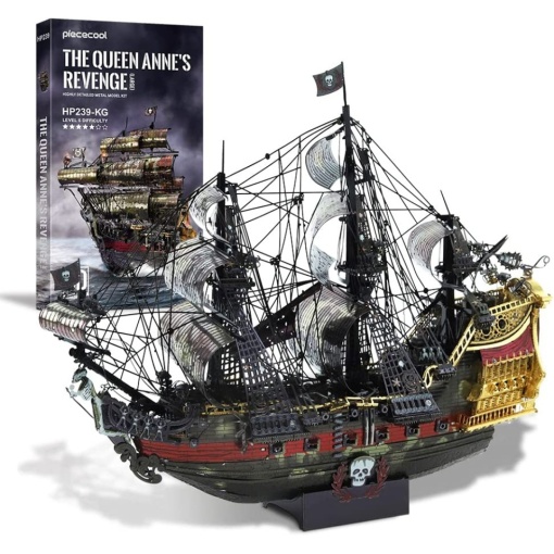 Metal, Piececool, Nava Queen Anne's Revenge - Puzzle 3D