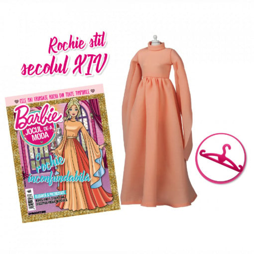 Rochie stil sec XIV - Ediția nr. 23 (Barbie, jocul de-a moda-repunere)